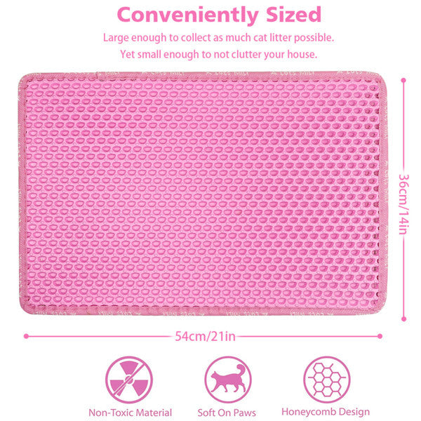 Double Layer Rice Shaped Cat Litter Pad