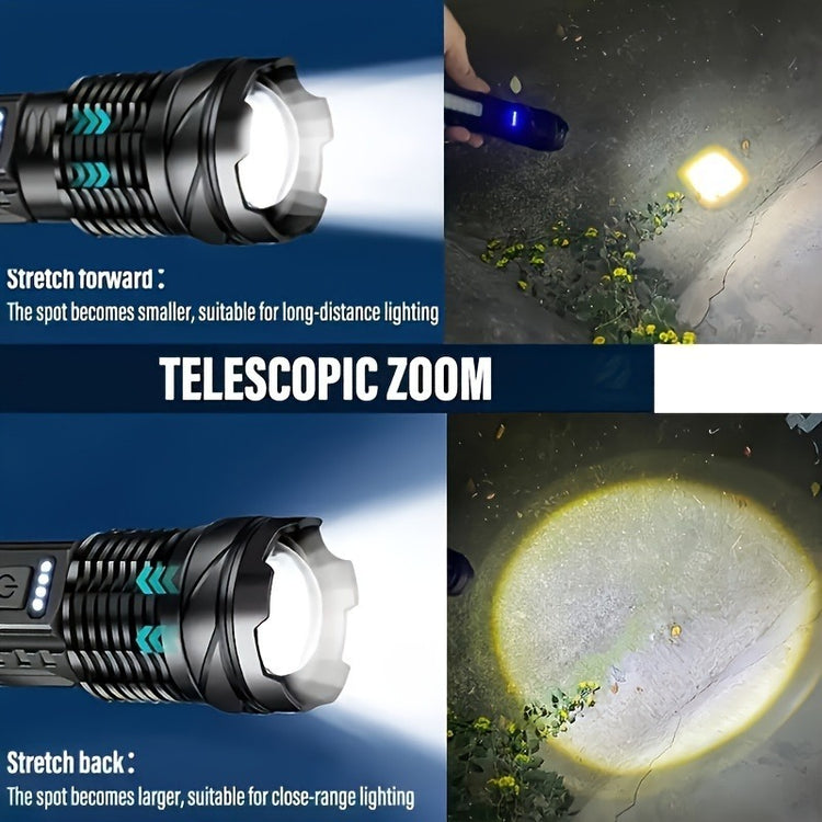 Two Pieces Of A76 Flashlights Can Handle All Situations Of Outdoor Exploration And Emergency Lighting. They Are A Must-have For Every Family