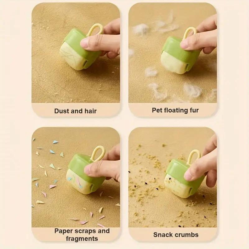 Buy One Get One Free Mini Reusable Washable Hair Remover Strong Sticky Hair Sticking Clothing Pet Furniture Cleaning Durable Plastic Material Small And Easy To Operate