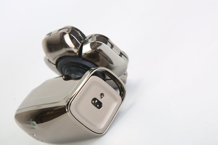 1Pc 6 In 1 9D Electric Head Shaver For Men Cordless Rechargeable Wet Dry Razor With LED Display Travel Lock Stall Protection Cleaning Reminder