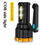 Rechargeable LED Flashlight, 8 Mode Searchlight, Spotlight, Portable, Super Bright
