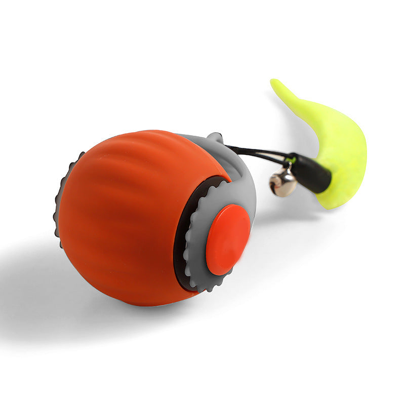 Pet With Gravity Sudden Ball Cat Toy Ball Automatic Funny Cat Orange Upgraded Gun Grip