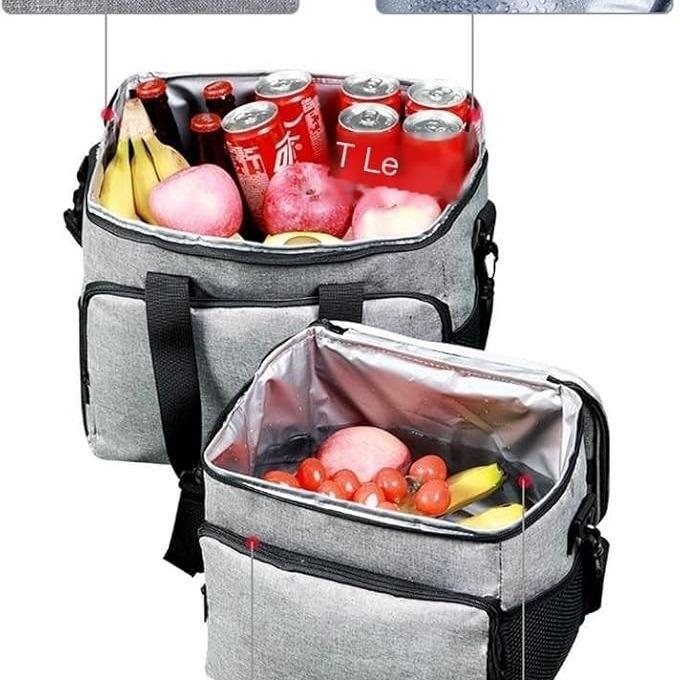 Leak-proof Insulated Lunch Bag With Adjustable Straps For Work, Office, Picnic, And Beach