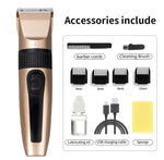 Professional Hair Clippers Trimmer Mens Barber Hair Cutting Kit Machine Cordless
