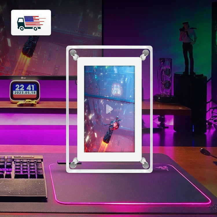 5 Inch 4GB Memory IPS HD Screen Crystal Advertising Player Acrylic Digital Photo Frame Gift
