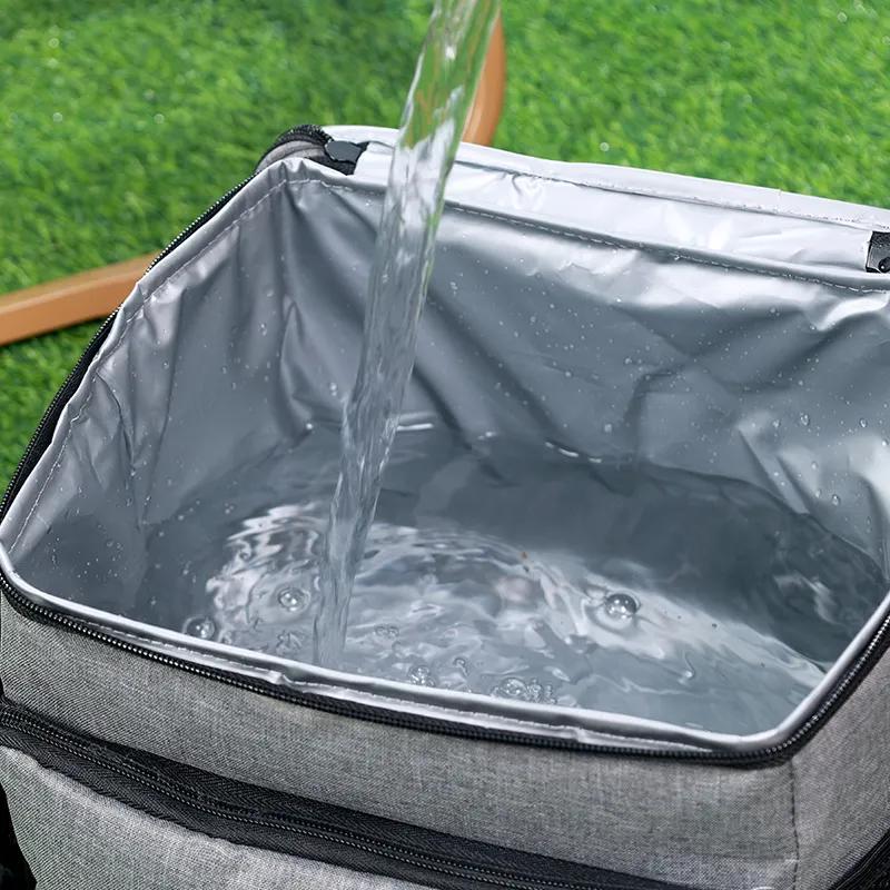 Leak-proof Insulated Lunch Bag With Adjustable Straps For Work, Office, Picnic, And Beach