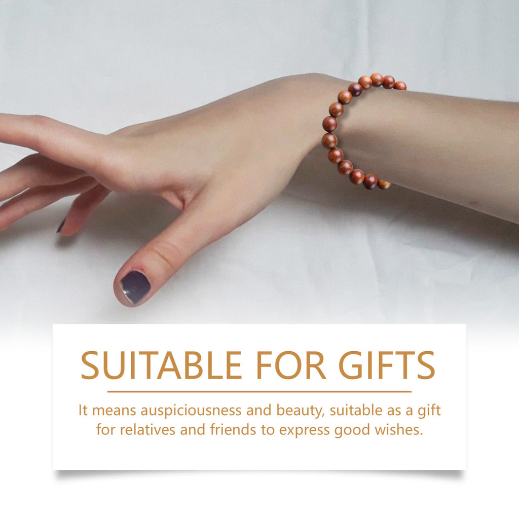 Hoexe Rosewood Bracelet Unisex Everyday Decoration With Rosewood Bracelet Beading