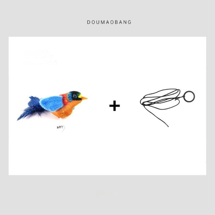 Cute Bird Design Cat Teaser Toy, SimulationParrot Cat Teaser Toy, Interactive Cat Teaser Toy,Pet Supplies Catbirdtoy Catnip