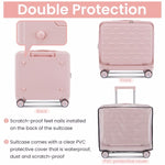 18 Inch Carry On Luggage, Three Pieces