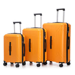 20  24  28  3 Pcs  Set In ABS Spinner Wheel Luggage, Carry On Suitcase, Matching Color, TSA Combination Lock