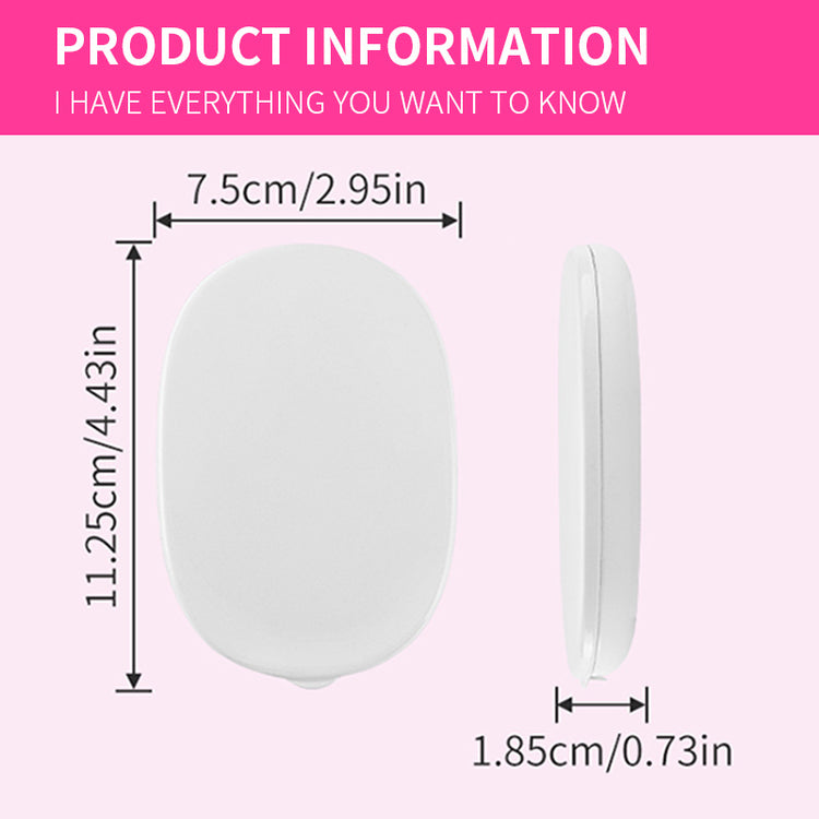 Portable Flip White Makeup Mirror