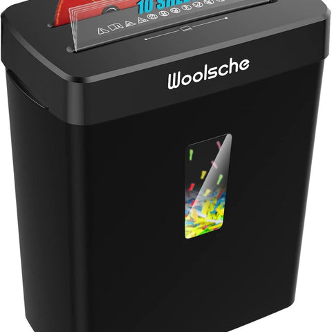 Paper Shredder -10 Sheets Of Paper Cut Horizontally With 3.43 Gallon Paper Basket - P-4 Security Level -3 Mode Designs - Shreds CDs And Credit Cards - Durable, Fast, Anti Paper Jam, Suitable For Home