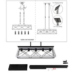 5 Lamps Farmhouse Chandelier Dining Room White - No Bulbs Unavailable Platform- Temu