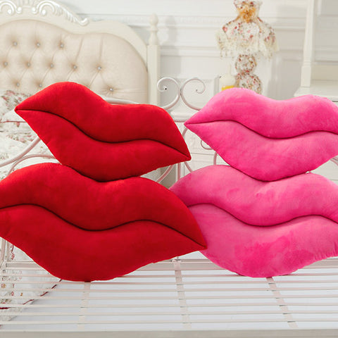Creative sexy plush big lips pillow