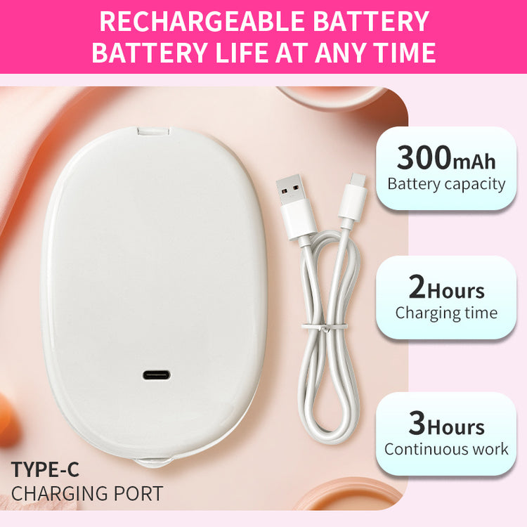 Portable Flip White Makeup Mirror