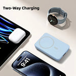 Power Bank Magnetic Portable Wireless FastCharger 10000mAh Type - C Cable LEDDisplay 22.5W PD Fast Charging LightingMag-Safe Battery Pack For IPhone15 14 13 12 Mini Pro Pro Max Devices Digital