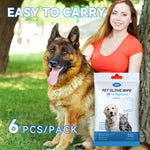 Cleaning Wipes Gloves For Dog And Cat,Pet Bathing Wipes Cleaning & Deodorizing,Dog Wipes For Body Paws Butt Daily Care,Cat Grooming Wipes Cleaning Fur Traveling Rinse Free,6PCS-1PACK