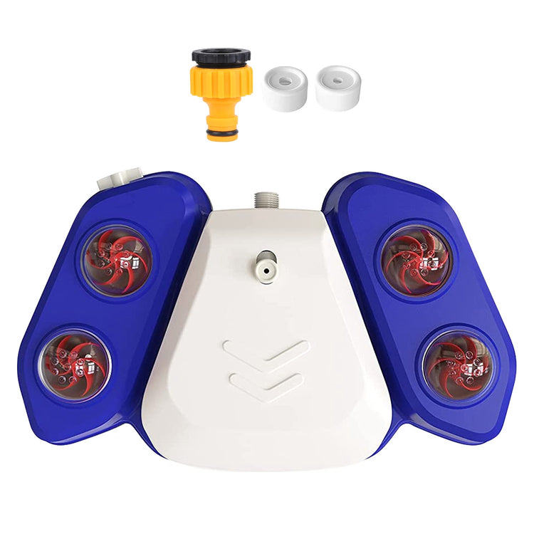Blue-Yellow Color Options -- 1Pc Dog Water Fountain Multifunctional Automatic Pet Water Dispenser Outdoor Step-on Activated Sprinkler For Drinking Shower Fun