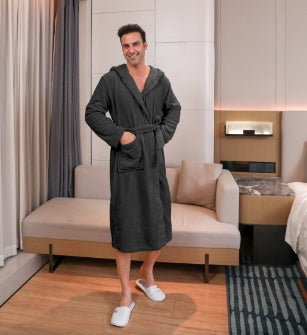 Men's Fibre Velvet Gown Set