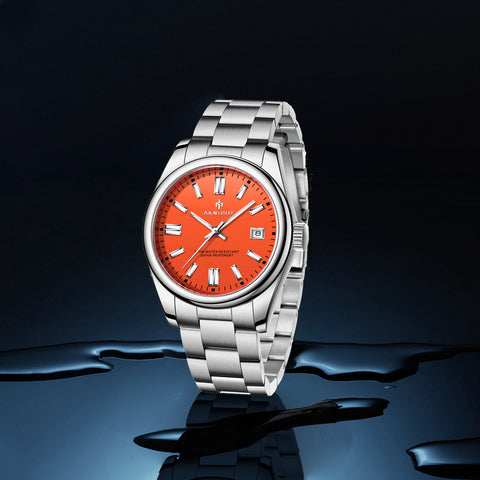 Men Watch Waterproof Stainless Steel Watch For Men Analog Chronograph Fashion Watch, Easy Read Men Dress Watch Luminous Watch Elegant Gift