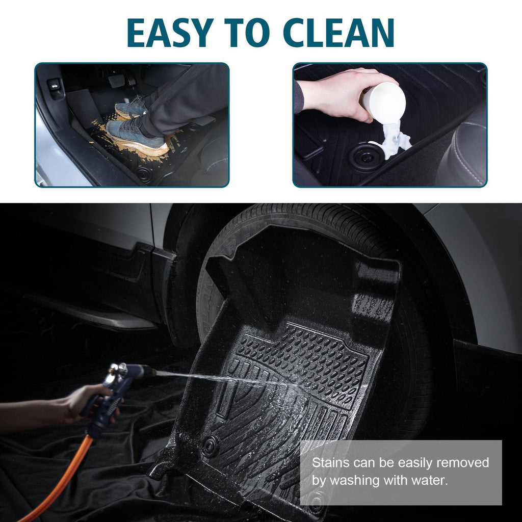 TPE Rubber Car Floor Mats For 18-23 Tacoma Double Cab