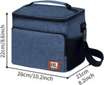 Leak-proof Insulated Lunch Bag With Adjustable Straps For Work, Office, Picnic, And Beach