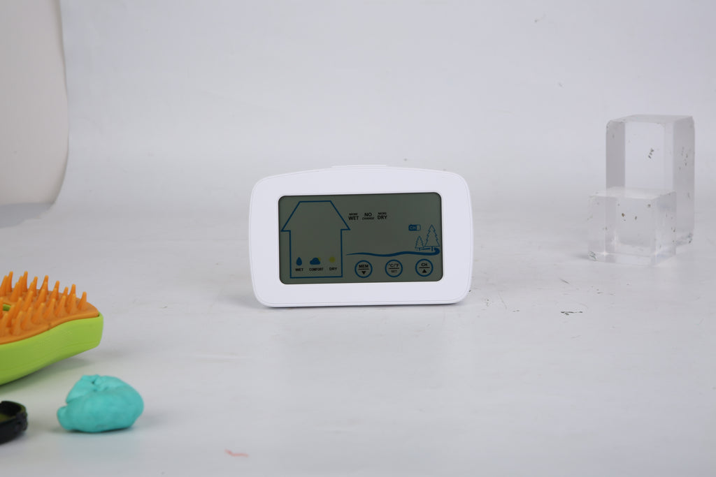 1Pc Wireless Weather Station With Clock 196FT Range Indoor Outdoor Thermometer Sensor Temperature And Humidity Monitor Humidity Forecast Battery Powered Backlight Display
