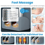 1Set Full Body Electric Massage Mat Heating Vibration Massage Pad Cushion Back Massage Mattress Chair Pad With Neck Foot Massage Head Pillow And Cloth Lumbar Pillow Timer Anti-Slip Bottom