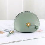 Women's Hand Holding Fan Small And Simple Coin Key Case One-piece Zipper Waterproof Coin Purse