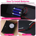 1 Set Jewelry Box With LED Mirror 3 Layer Jewelry Organizer With 2 Drawers PU Jewelry Holder With 3 Mirror Light Colors Dimmable For Earrings Rings Bracelets Necklaces