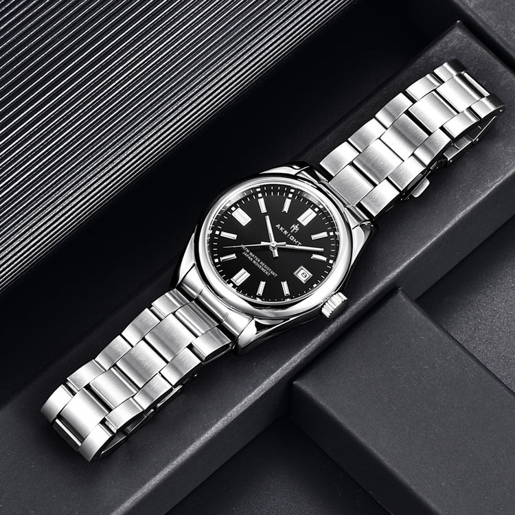 Men Watch Waterproof Stainless Steel Watch For Men Analog Chronograph Fashion Watch, Easy Read Men Dress Watch Luminous Watch Elegant Gift