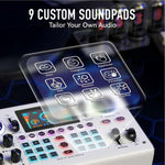 C100PRO Lightweight And Portable Digital Sound Card, Real-time Voice Changer, Intelligent Noise Reduction, And Instrument Reverberation