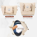 4-piece Suitcase Set With USB Port, Expandable ABS Durable Suitcase With Travel Bag, Cup Holder, With Spinner Wheels, Beige