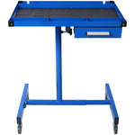 Adjustable Tear Down Work Table With Drawer For Garages, Repair Shops, And DIY, Portable, 4  2.5 Swivel Casters, 220 Pound Capacity, Rubber Corners, Heavy Duty Steel,