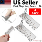 2PCS Thickness Gage Sheet Metal Gauge Measuring Tool Wire Gauge Stainless Steel