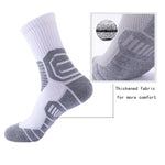 4 Pairs Compression Crew Running Socks Athletic Socks For Men With Cushion Work Hiking Basketball Sport Socks Anti-odor And Anti-slip For Running Fitness Hiking And Cycling