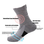 4 Pairs Compression Running Socks For Men Crew Athletic Hiking Wicking Anti Blister Cushioned Anti-odor And Breathable For Running Hiking Cycling Fitness