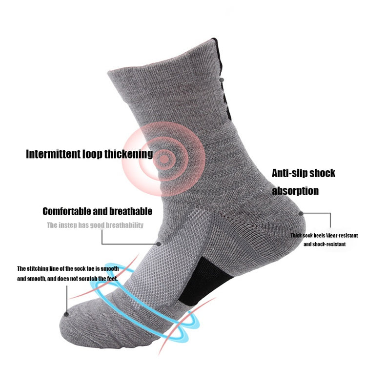 4 Pairs Compression Running Socks For Men Crew Athletic Hiking Wicking Anti Blister Cushioned Anti-odor And Breathable For Running Hiking Cycling Fitness