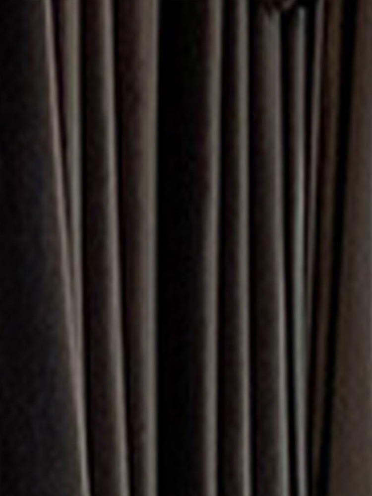 European Luxury Villa, Thick And Luxurious All-black Velvet Curtains, Living Room, Dining Room, Perfect Curtains.
