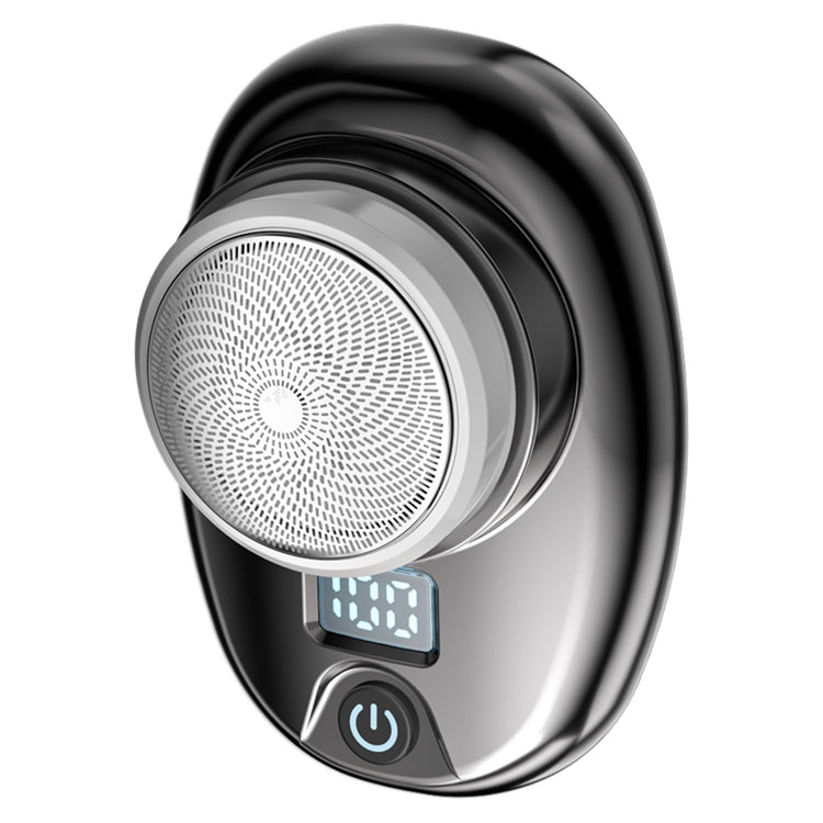 Gold-Blue-Black Color Options 1Pc Portable Electric Shaver With LED Digital Display Type-C Rechargeable Electric Razor For Men Electric Beard Trimmer For Home Office Travel Car