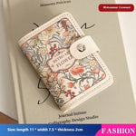 Women's Flower Oil Painting Retro Style Large Capacity Card Holder